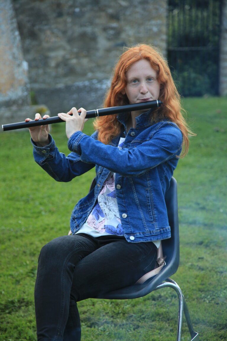 Mary Aoife photo playing trad flute
